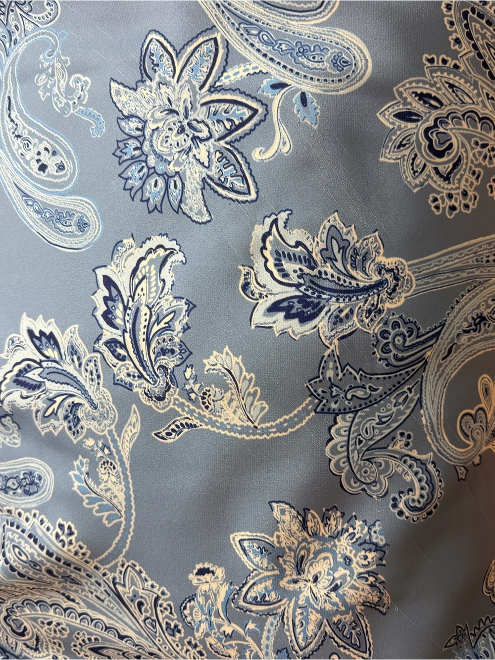 Rococo Sand Light Blue Paisley Maxi Dress with Ruffle Waist - Picture 8 of 10
